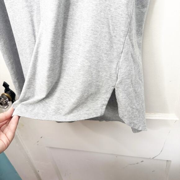 Soft Surroundings Longline Heather Gray Tank Aide Vents Classic Layering Large - Picture 2 of 8